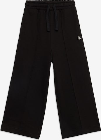 Pantaloni de la Calvin Klein Jeans pe negru: față