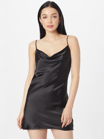 Robe de cocktail Gina Tricot en noir : devant