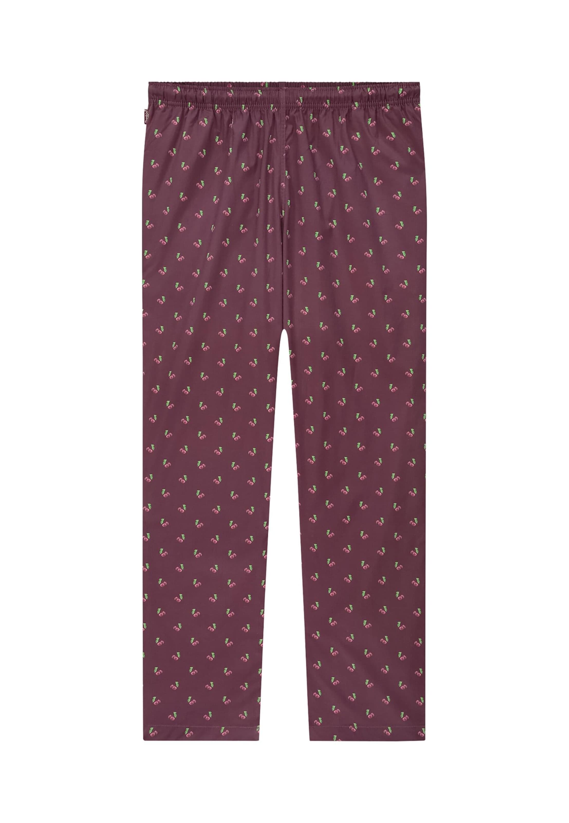 Pockies - Calças de pijama 'Cherry' em vermelho: frente