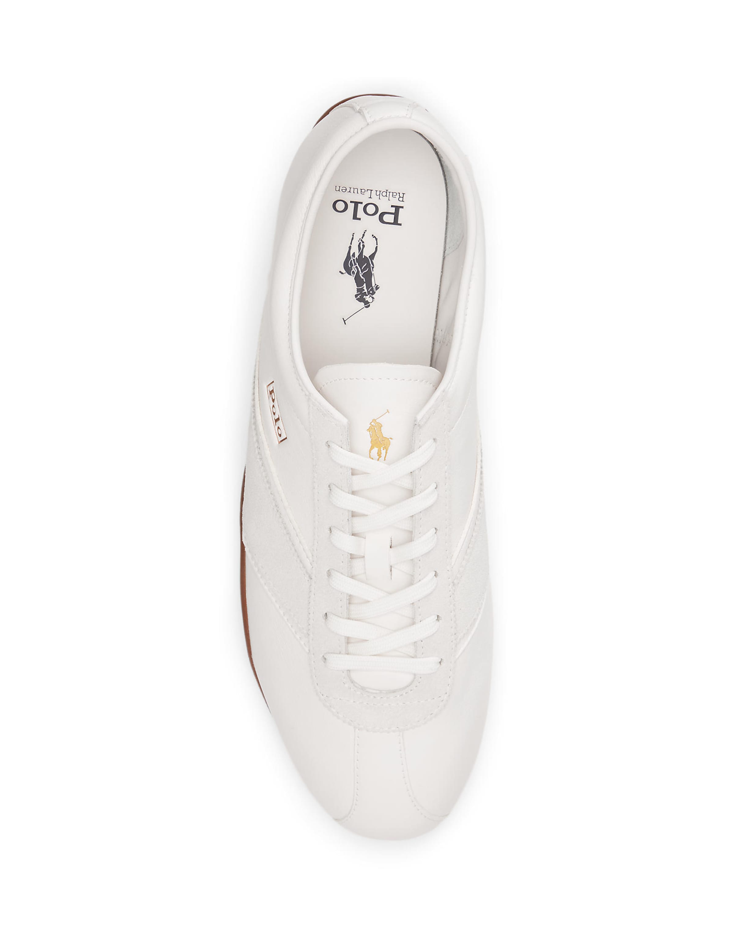 Sneaker bassa 'RL RACER' di Polo Ralph Lauren in bianco