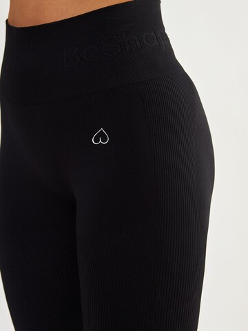 BeShaped Skinny Sportbroek 'Body Boost' in Zwart