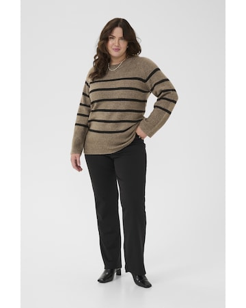 KAFFE CURVE Sweater 'KCerina' in Brown
