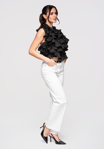 Ombre Top in Zwart