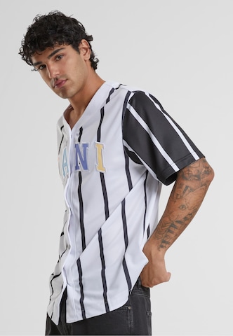 Karl Kani - Ajuste regular Camisa 'KM241-040-1' en blanco