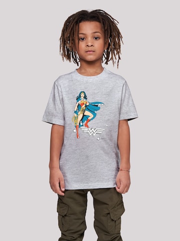 F4NT4STIC Shirt 'DC Comics Wonder Woman Standing' in Grijs: voorkant