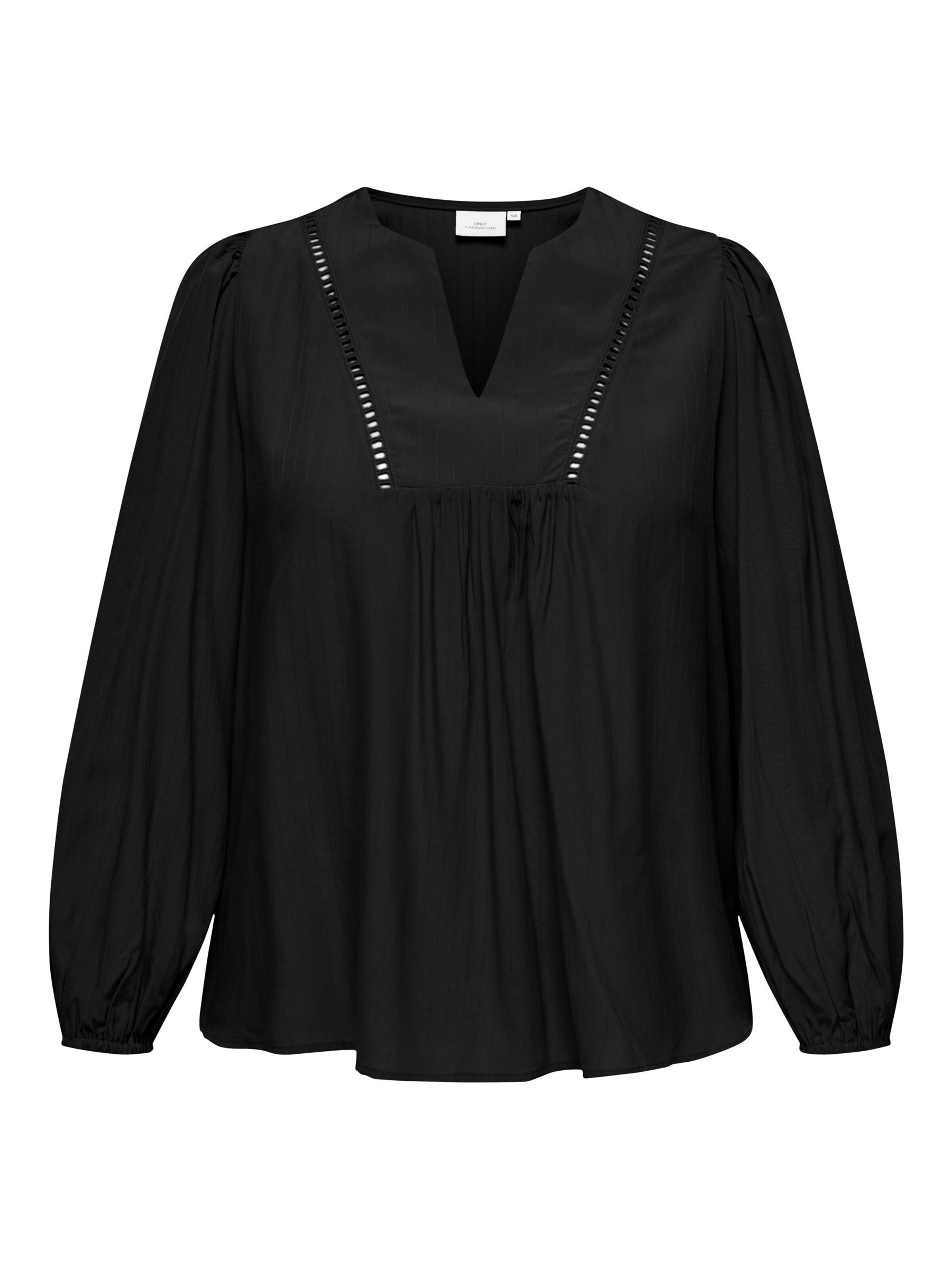 ONLY Carmakoma Top 'CARMYRNA' in Schwarz: Vorderseite