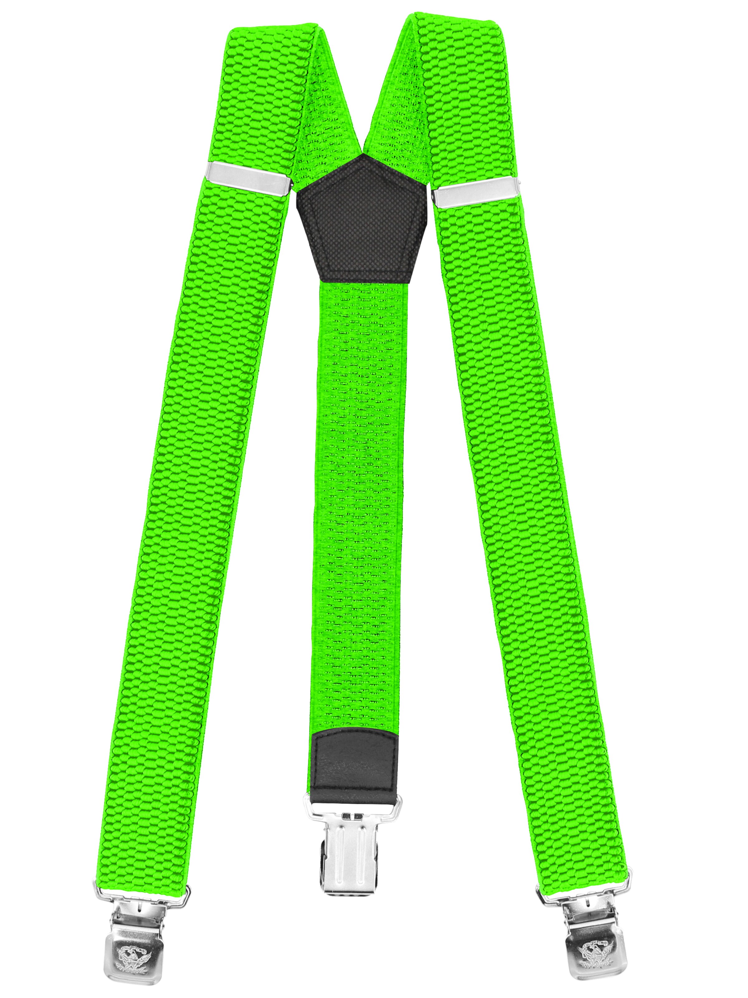 Fabio Farini Suspenders in Green: front