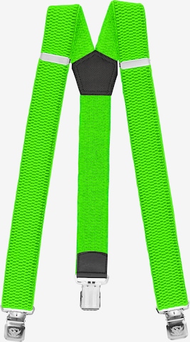 Fabio Farini Suspenders in Green: front