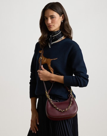 Borsa a spalla di Lauren Ralph Lauren in rosso