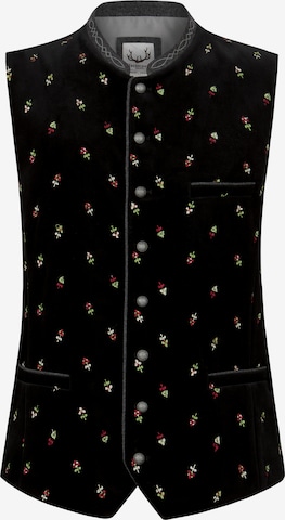 STOCKERPOINT Traditional vest 'Vittorio' in Black: front