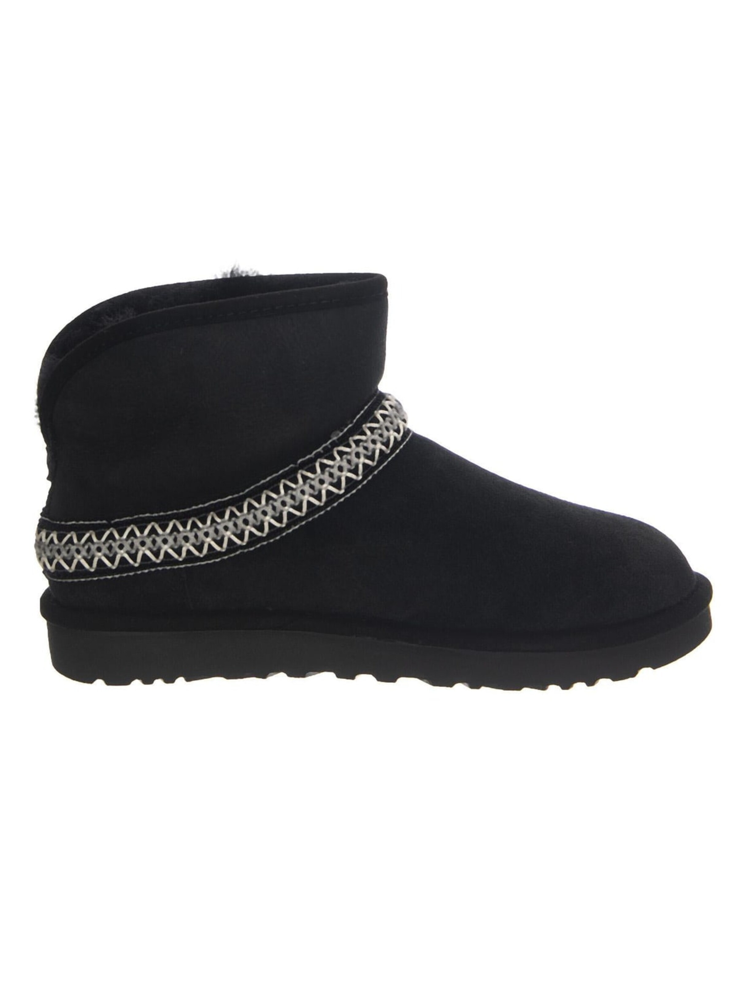 UGG Boot 'W Classic Mini Crescent Black' in Black