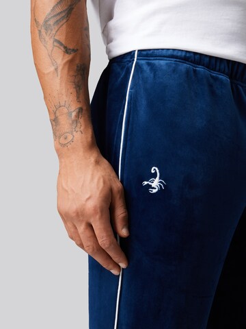 VIERVIER Tapered Broek 'Paul' in Blauw