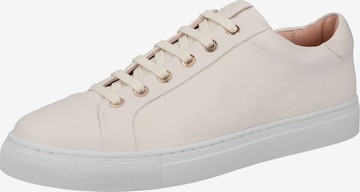 JOOP! - Botines con cordones 'Lettera Coralie' en blanco: frente