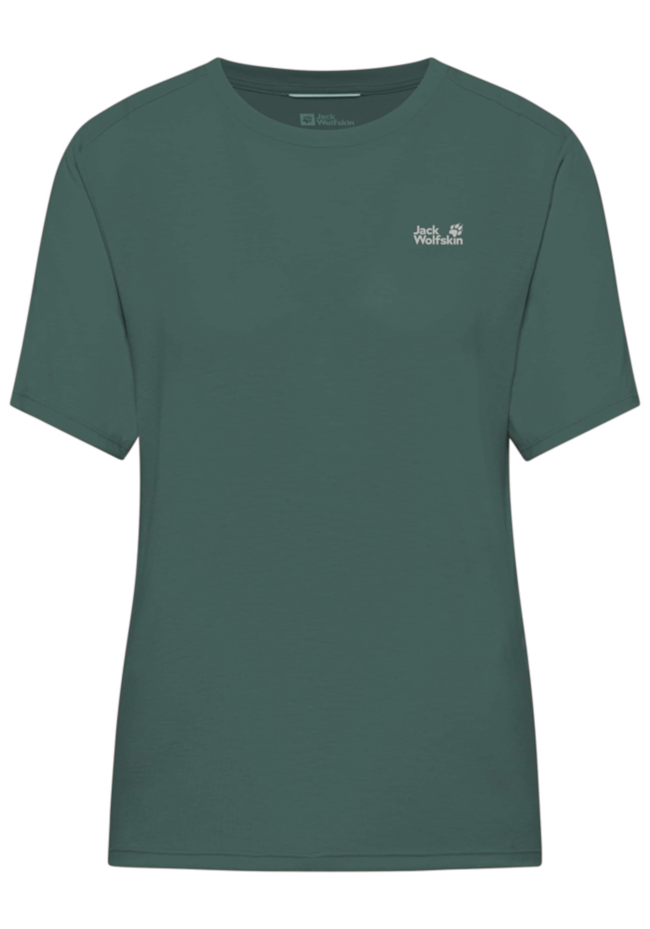 JACK WOLFSKIN Performance Shirt in Green: front