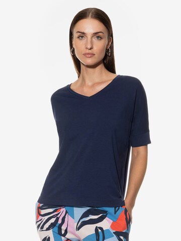 Mey Slaapshirt 'Teela' in Blauw: voorkant