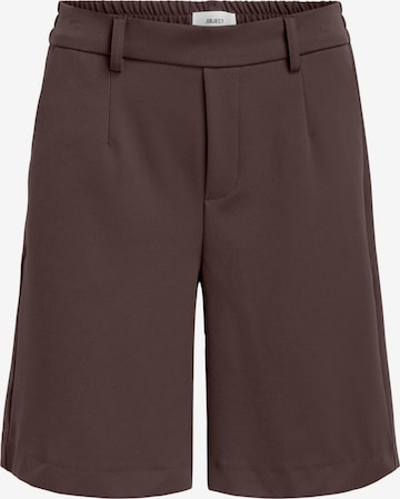 Pantalon 'Lisa' OBJECT en marron : devant