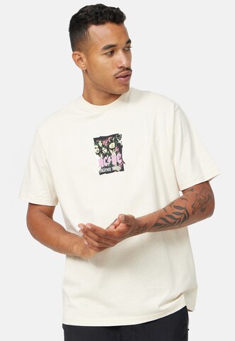 Recovered Shirt 'ACDC Highway To Hell' in Beige: front