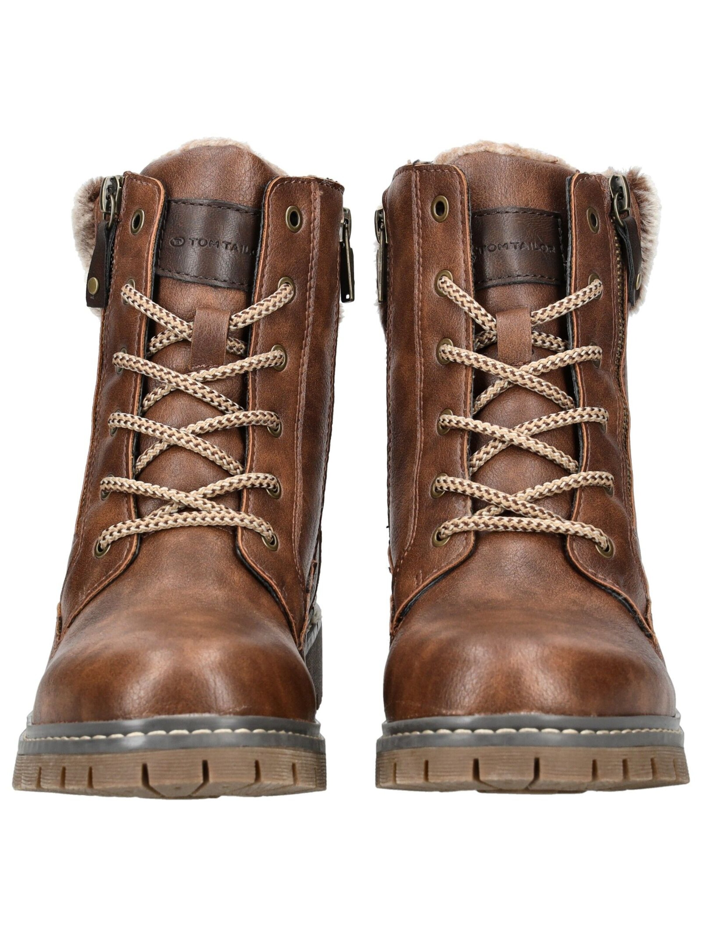 TOM TAILOR Veterlaarsjes in Bruin