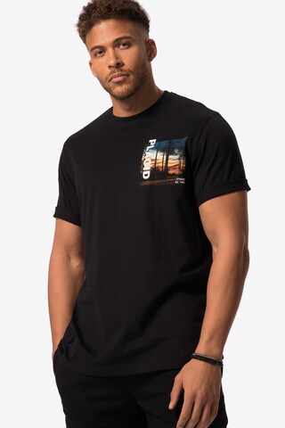 T-Shirt STHUGE en noir : devant