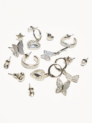 Boucles d'oreilles Bershka en argent
