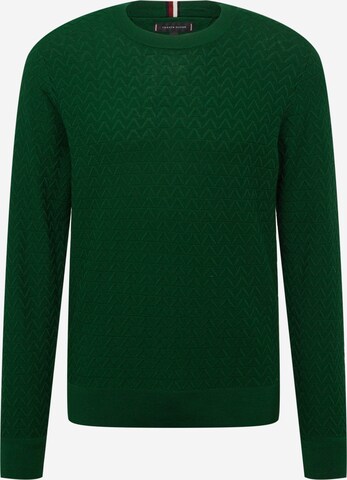 Tommy Hilfiger Tailored Sweater in Green: front
