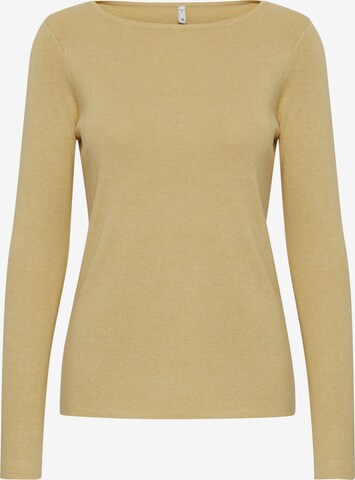 PULZ Jeans Sweater 'SARA' in Beige: front