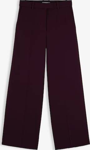 Wide leg Pantaloni con piega frontale di TOMMY HILFIGER in rosso: frontale