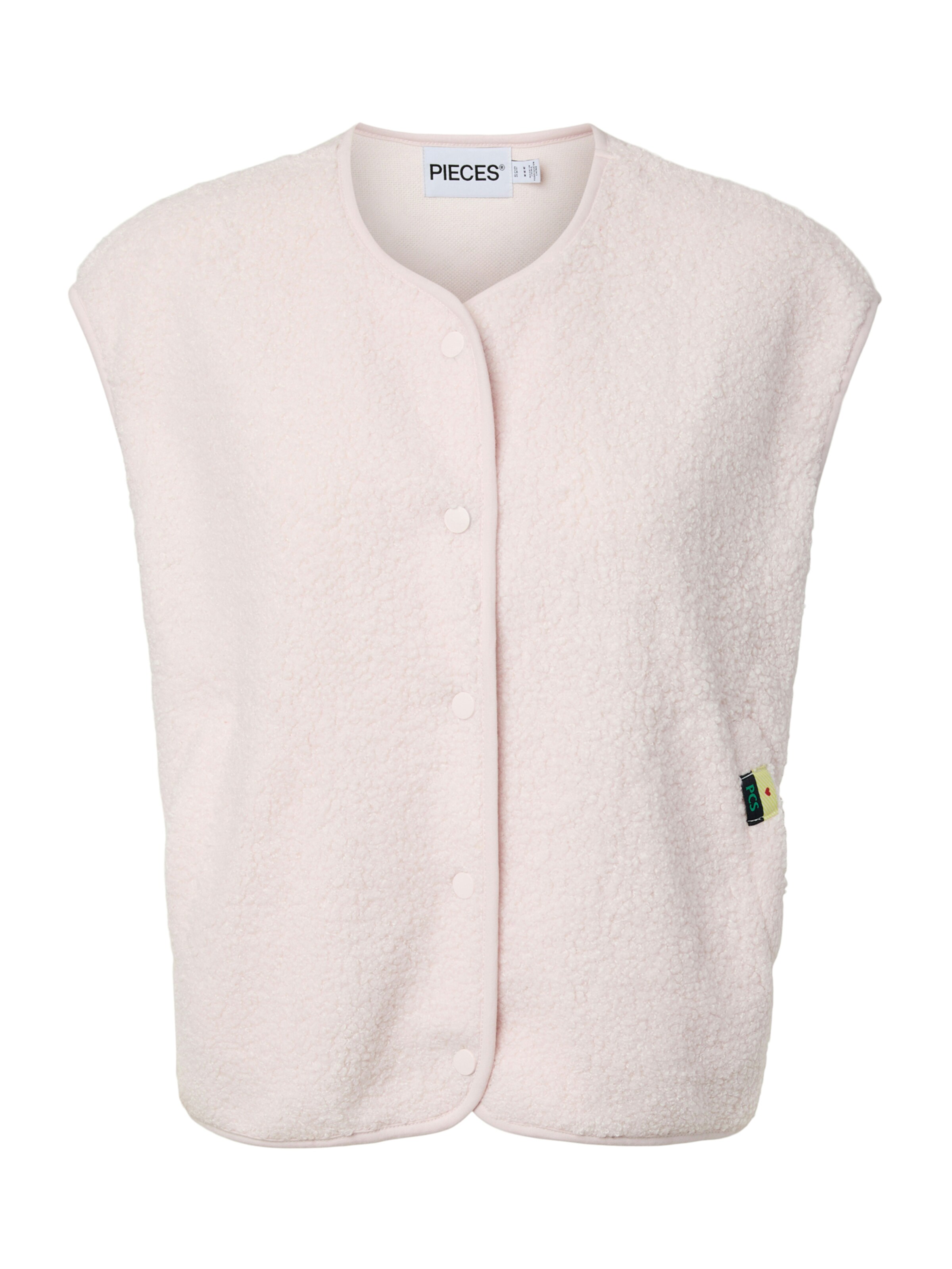 PIECES Weste 'PCKATTY' in Pink: Vorderseite