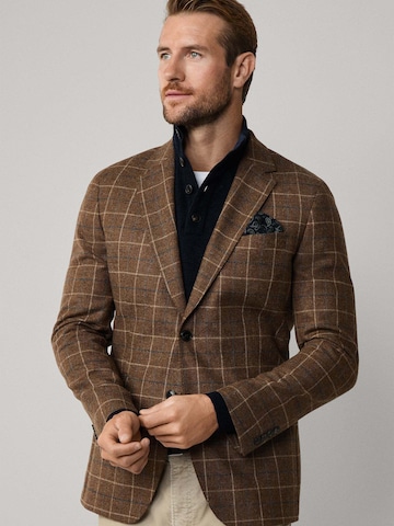 Hackett London Regular Fit Sakko in Braun