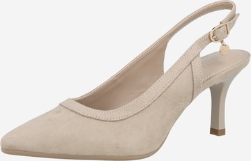 s.Oliver Лодочки с открытой пяткой в Коричневый: спереди