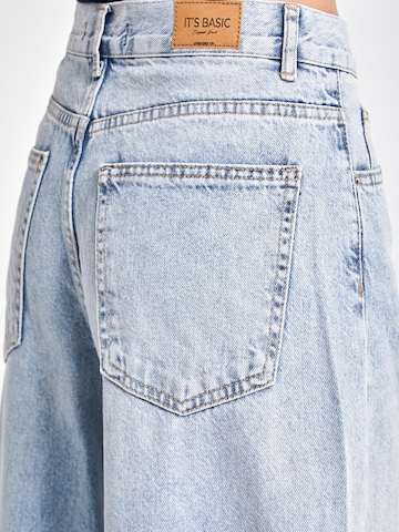 IT'S BASIC Wide leg Jeans 'ELENA Palazzo Mid Rise' in Blue