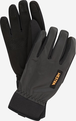 Hestra Athletic Gloves in Grey: front