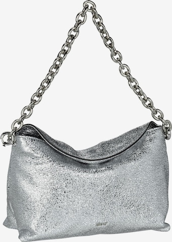 ABRO Shoulder Bag ' Kate Metallic ' in Silver: front