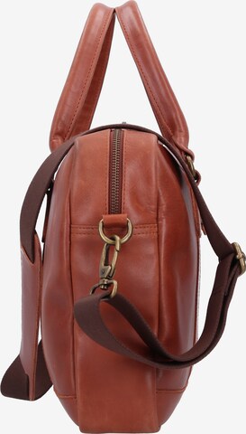 Buckle & Seam Document Bag 'Everett' in Brown