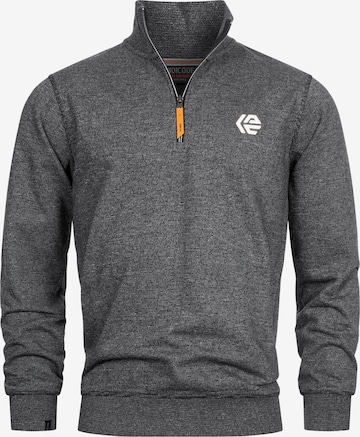 INDICODE JEANS Sweatshirt ' Caspar ' in Schwarz: Vorderseite