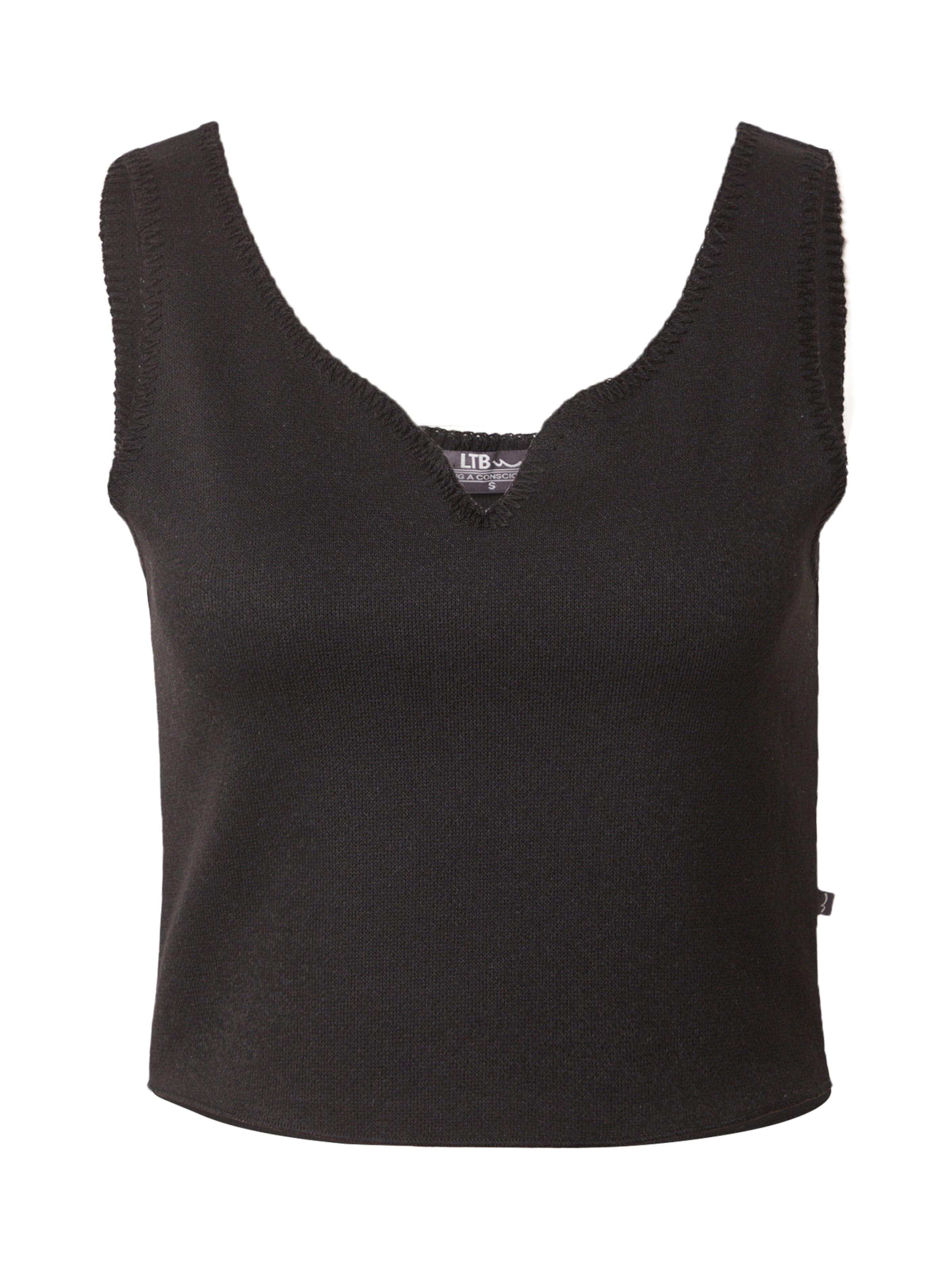 Tops en tricot 'YEMIZI' LTB en noir : devant