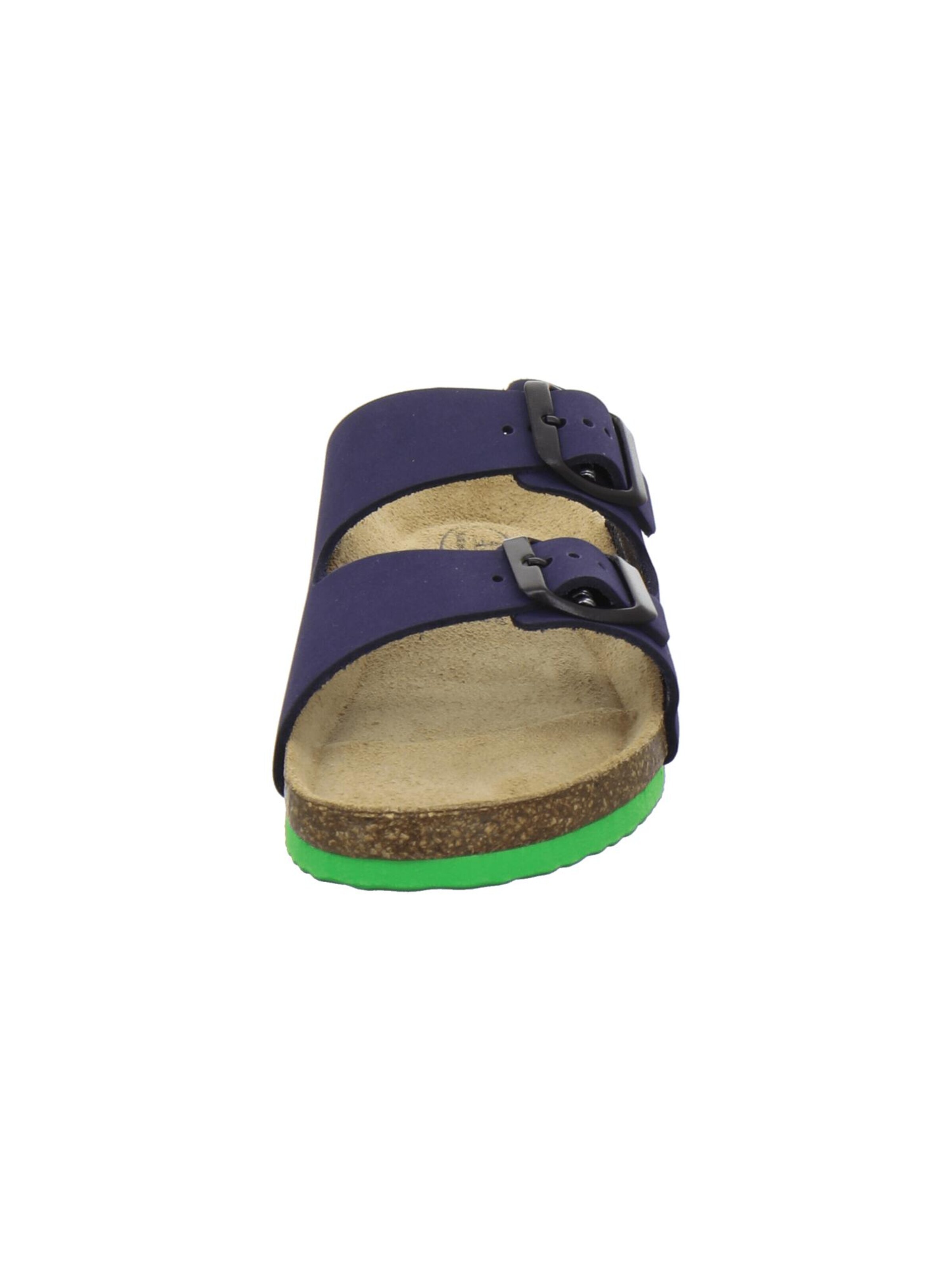 Chaussures ouvertes 'sportliche Kinder-Pantoletten Zweischnaller marine' AFS-Schuhe en bleu