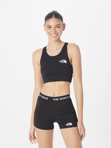 THE NORTH FACE - Soutien Bustier Soutien de desporto 'FLEX' em preto: frente