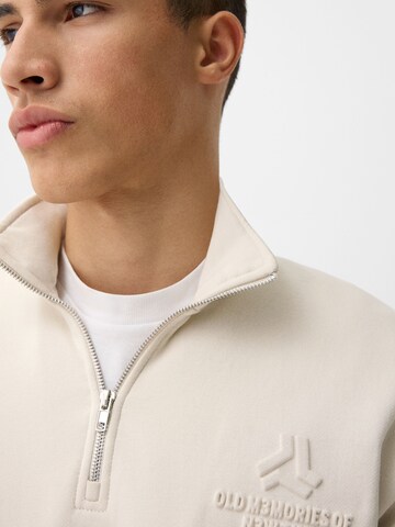 Sweat-shirt Bershka en beige