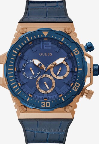 GUESS Analoguhr in Blau: front