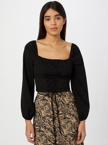 GLAMOROUS Shirt in Black: front