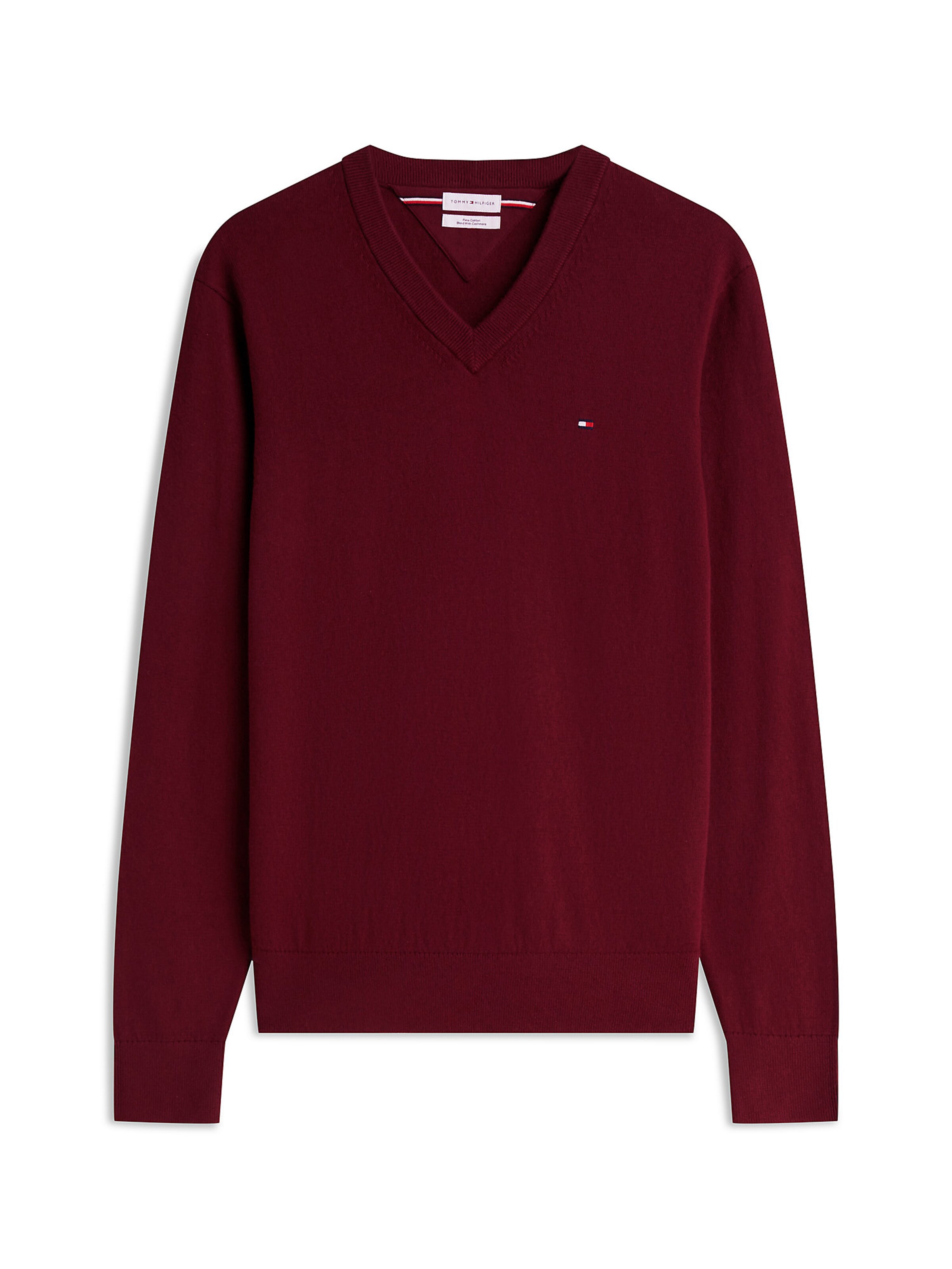 TOMMY HILFIGER Pulover | rdeča barva: sprednja stran