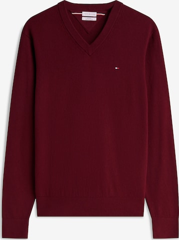 TOMMY HILFIGER Pulover | rdeča barva: sprednja stran