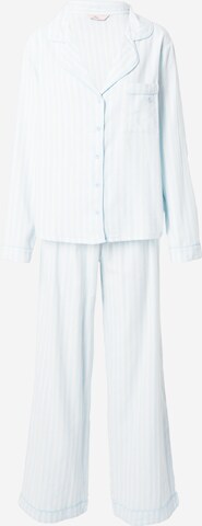 Boux Avenue Pižama | modra barva: sprednja stran