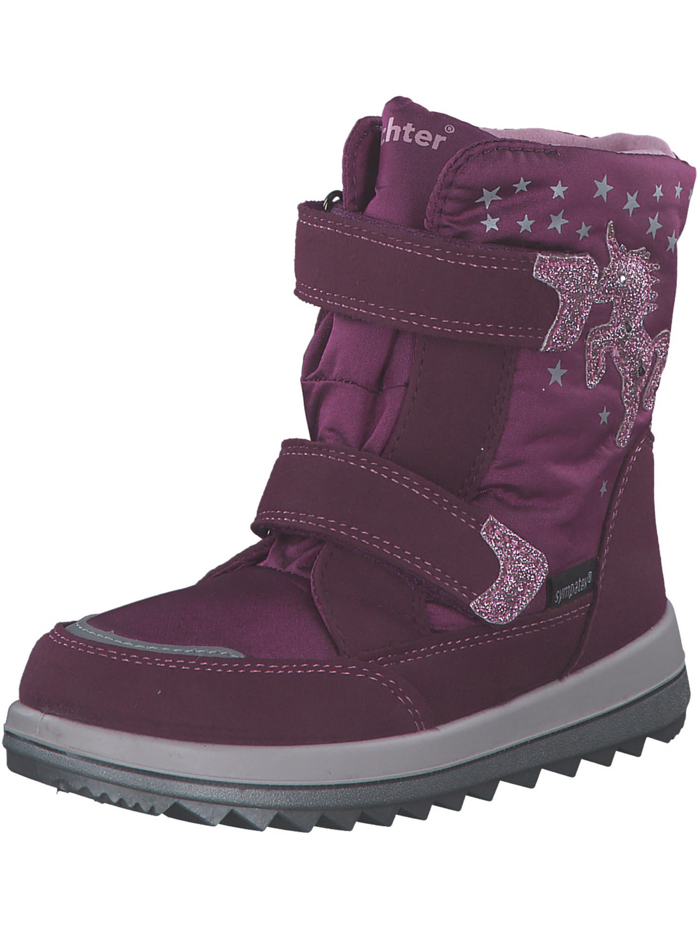 Richter Krabbelschuhe Für Baby-Mädchen – Metallicleder Mit Schmetterling, Klettverschluss, Größe Mini 0010-521