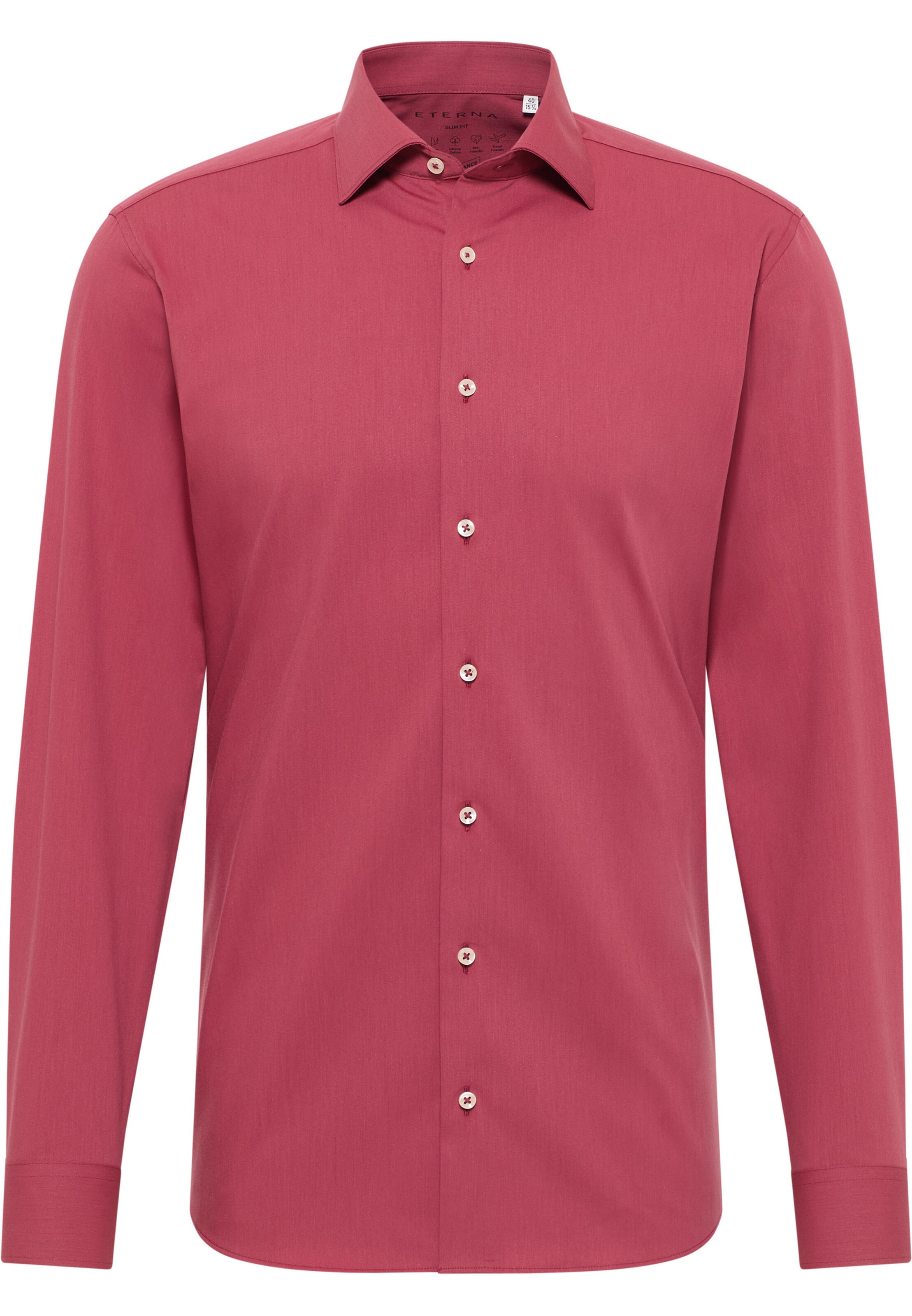 ETERNA Slim fit Business Shirt in Red: front