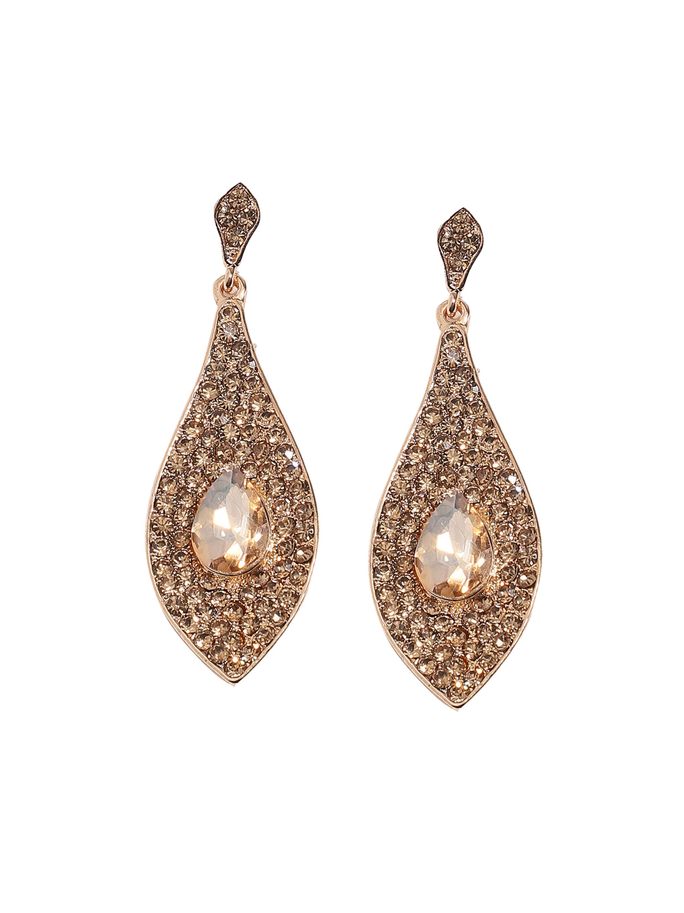 SOHI - Brincos ' Arista ' em ouro: frente