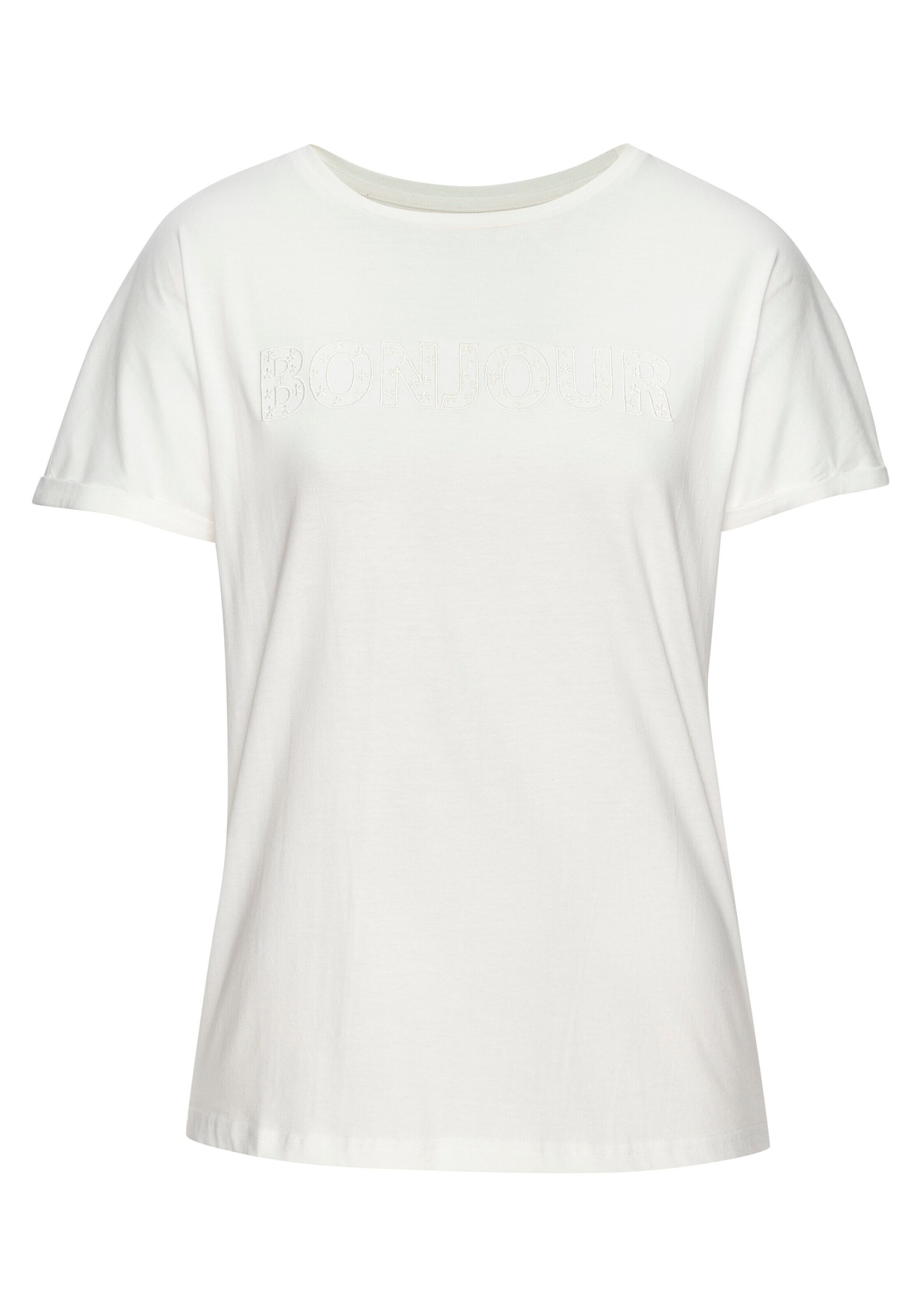 T-shirt VIVANCE en blanc : devant