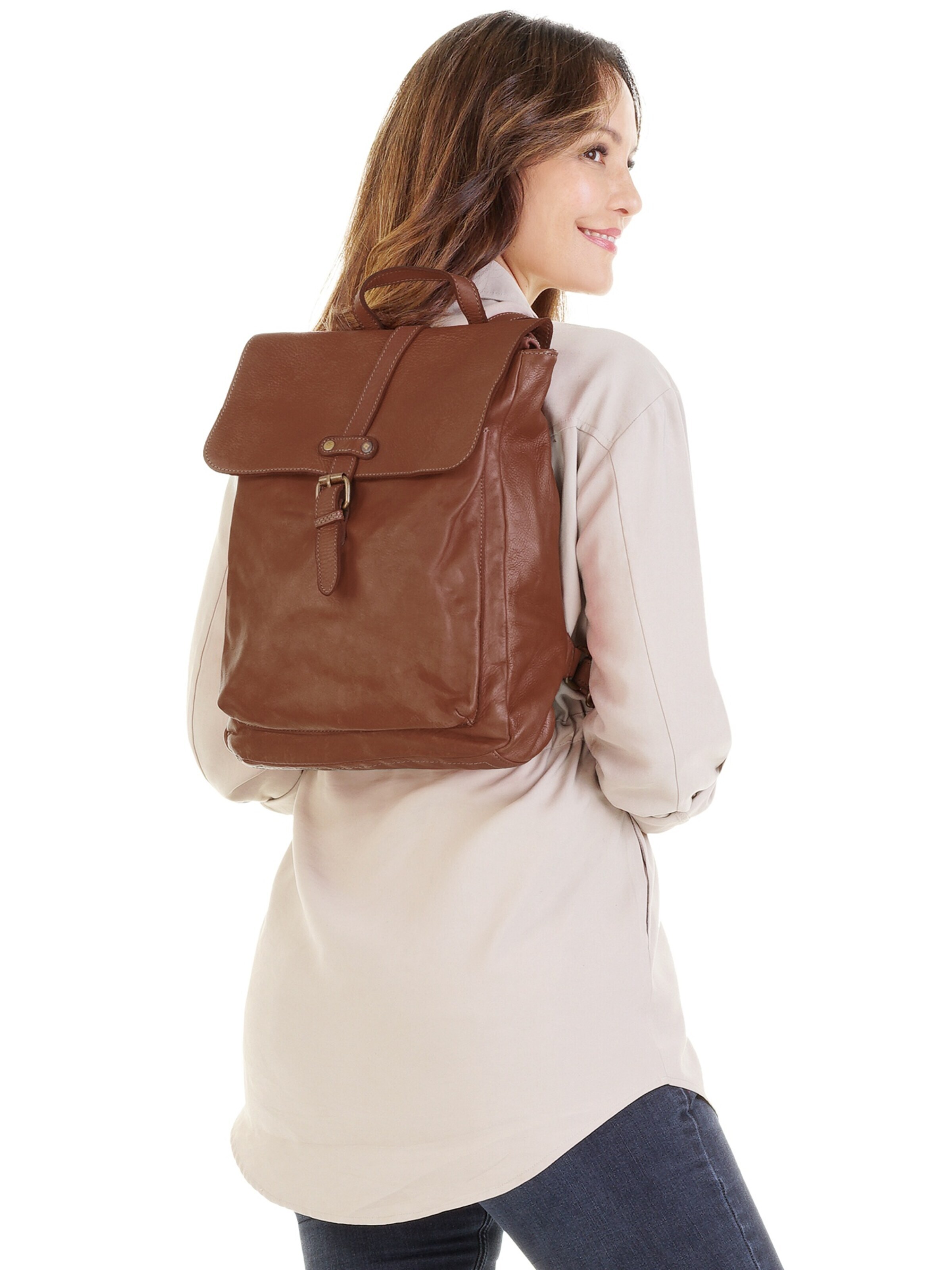 Samantha Look Backpack in Brown
