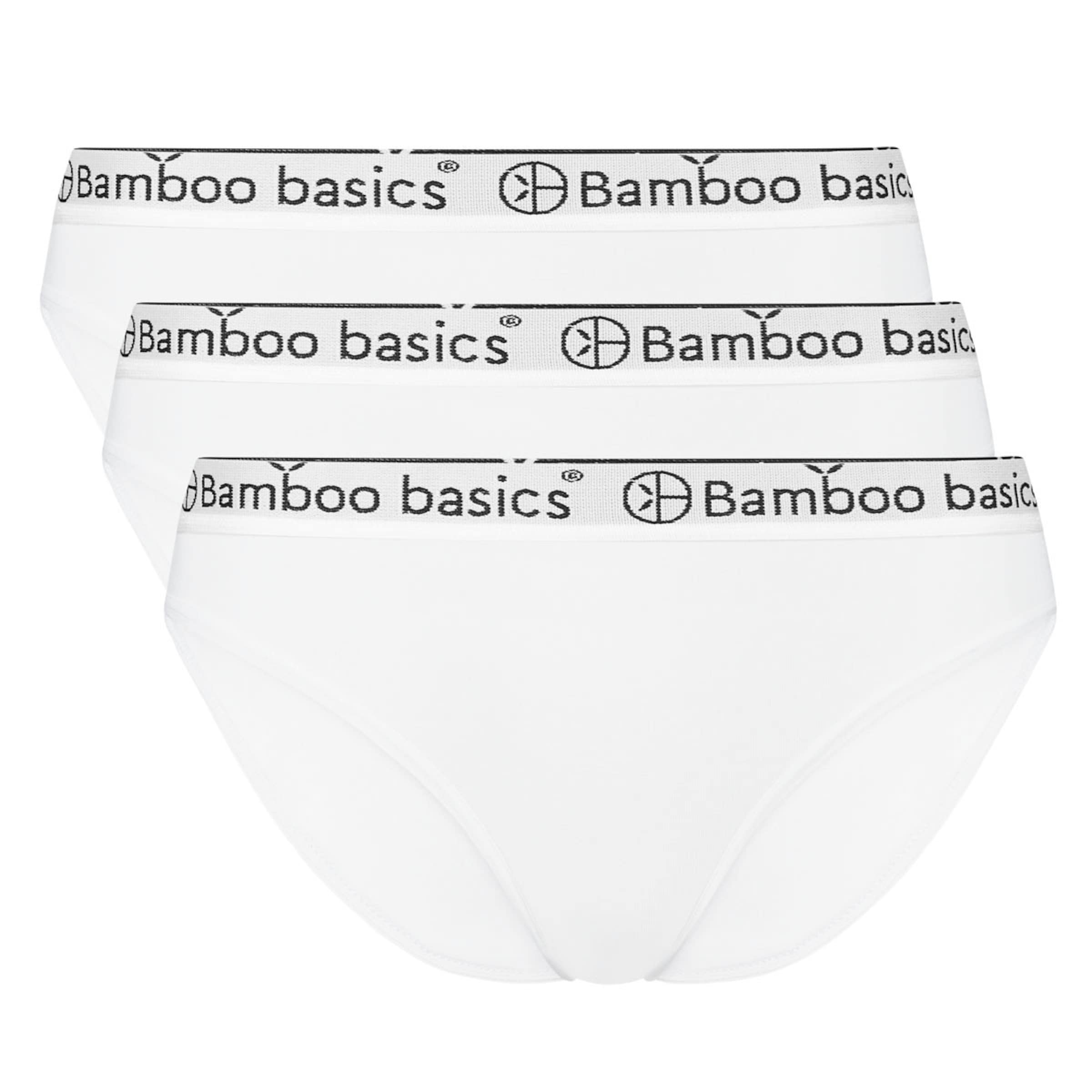 Slip di Bamboo basics in bianco: frontale